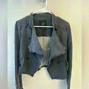 Woman's dark grey jacket size large made by Jack
